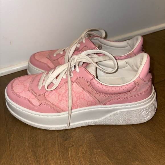 Pink and White Sneakers - Picture 1 of 4